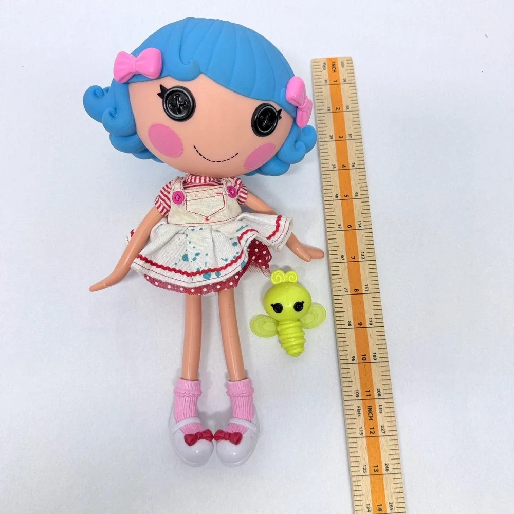 MGA Lalaloopsy Spot Splatter Splash 12 inch Doll Blue Hair with Pet Butterfly